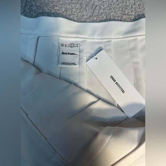 IETS FRANS White Pleated A-Line Tennis Mini Skirt Size Medium - Picture 8 of 13